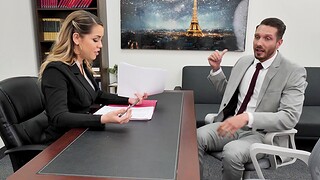 Trimmed pussy boss Alina Lopez wants to be fucked hard in the office